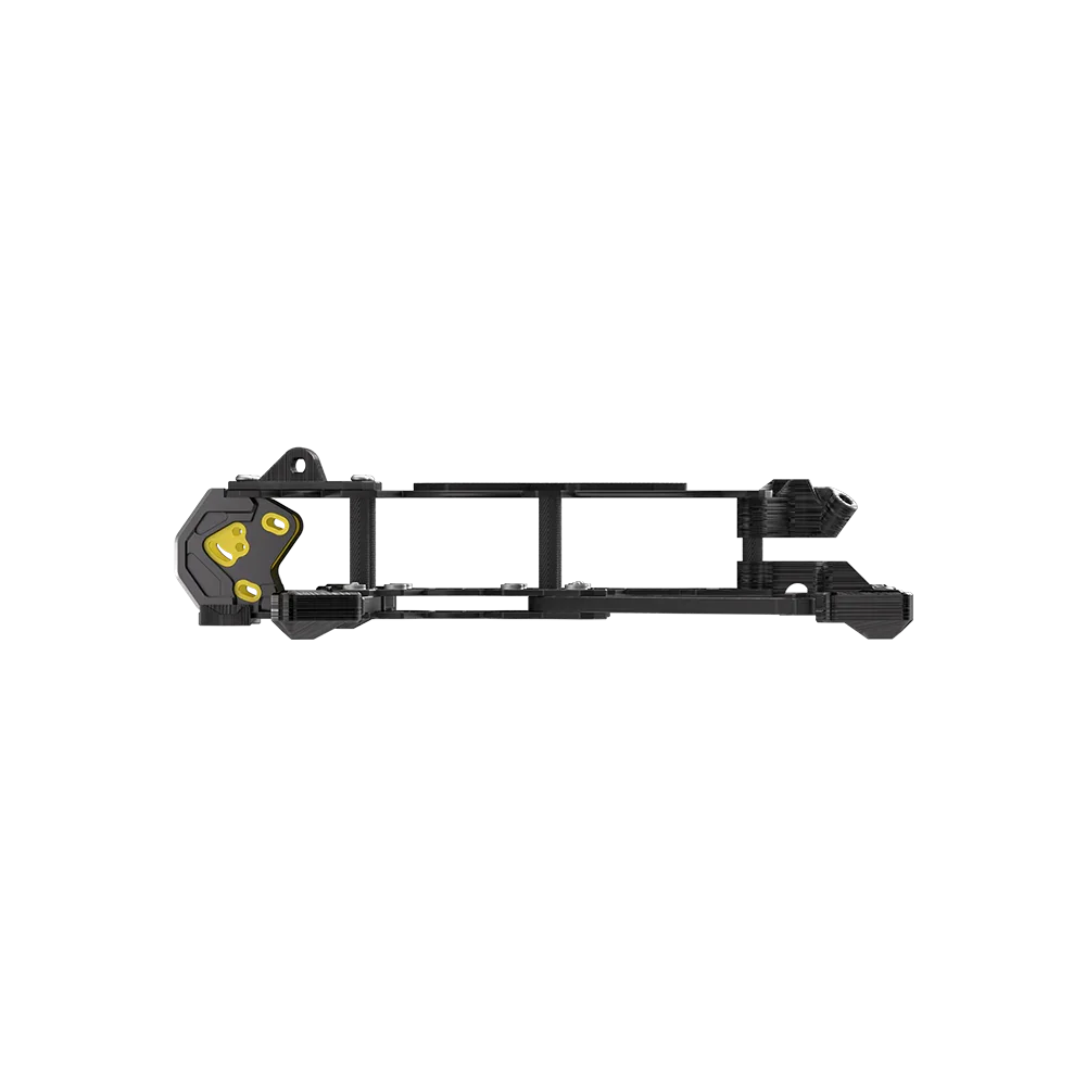 Cadre FlyFishRC Atlas 4 pouces posé sur une surface, montrant sa légèreté 55g pour drone freestyle sub-250g.