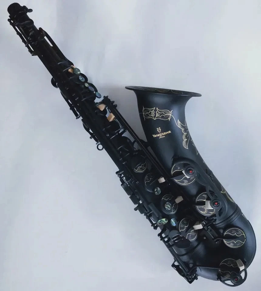 Japan Yanagis T-992 Professional Tenor Saxophone Antique Brushed Craftsmanship Beautifully Carved Tone