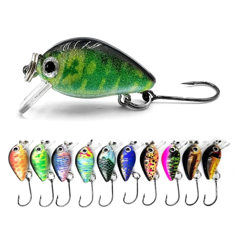 

10pcs Mini Fishing Lure Long Tongue Plate Fake Bait Bionic Hard Bait Single Hook Fishing Accesseries For Fishing Enthusiasts