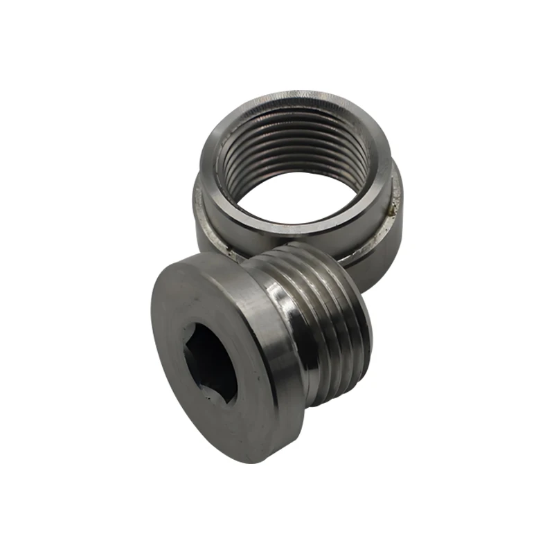 O2 Oxygen Sensor Weld-On Bung & Plug Kit - Mild Steel Wideband Nut & Cap Set - Boost Monkey 8 thumbnail image