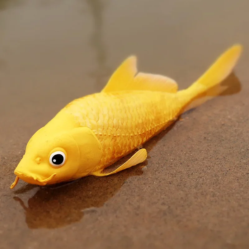 

Children's Simulation Koi Flower Ridge Fish Ornamental Fish Marine Life Animal Model Toys Ornaments Children Cognitive Toys