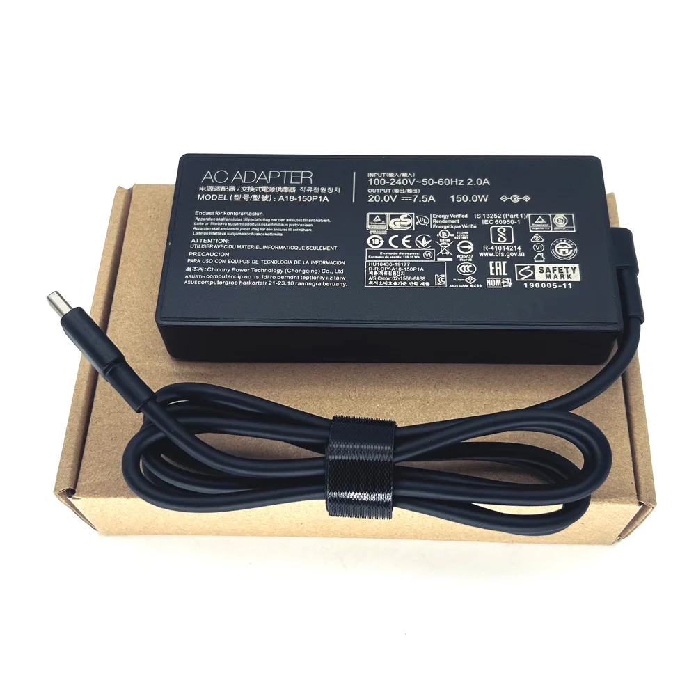 ASUS V16 V3607VU-RP038W V3607VU-RP550WS 노트북 충전기 전원 공급 장치 20V 7.5A용 150W AC 어댑터