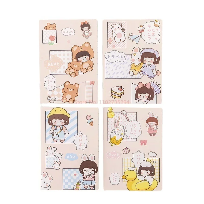 

Для записей, портативный офисный блокнот для Kawaii, ежедневник, школа, удобные канцелярские принадлежности, милый 40 шт., маленький переносной мини