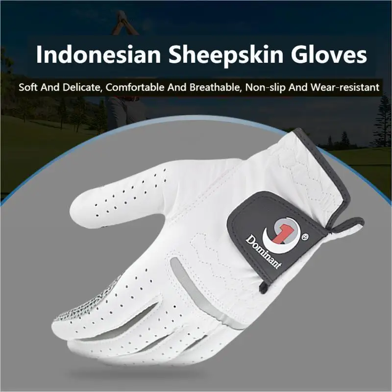 

Men's Golf Gloves Indonesian Lambskin Wear-resistant Non-slip Grain Golf Gloves Left Hand