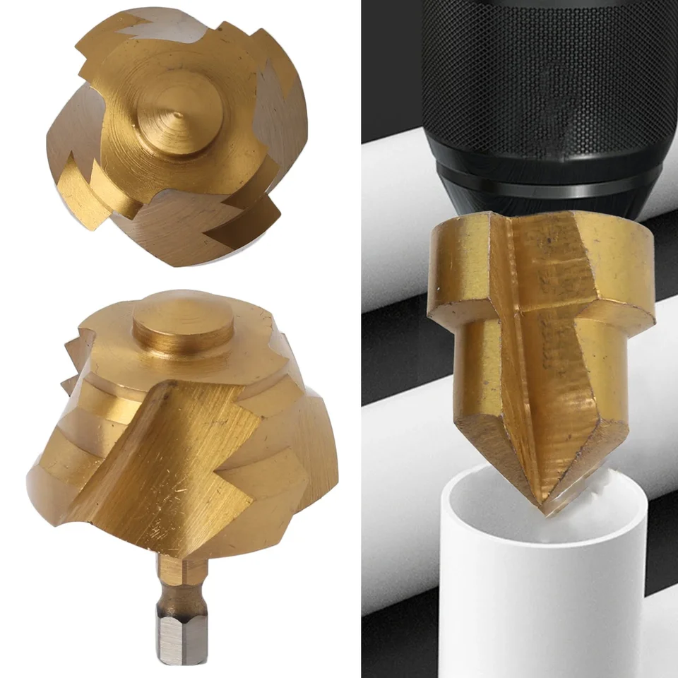 Kit 6 Forets Étages Pour Tuyaux PPR - 20 à 63 Mm, Tige Hex 1/4", Alésage Précis & Concentrique, Revêtement Titane