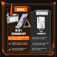 24-in-1 Earbuds Cleaning Pen Screen Cleaning Tool Computer Keyboard Multi-function Electronics Device Earbuds Cleaning Kits 2