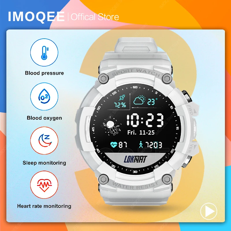 2022 LOKMAT ATTACK 3 Fitness Traker Smart Watch Bluetooth Call Heart Rate Monitoring Smartwatches Women for Android IOS reloj