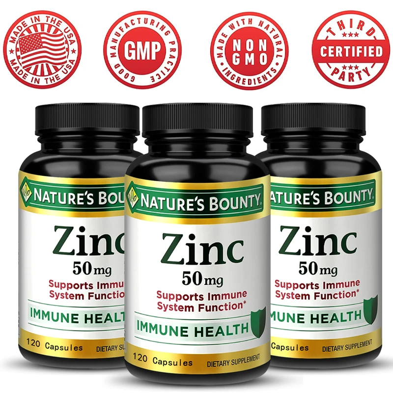 Zinc 50mg, Immune Support & Antioxidant Supplement, Supplement To