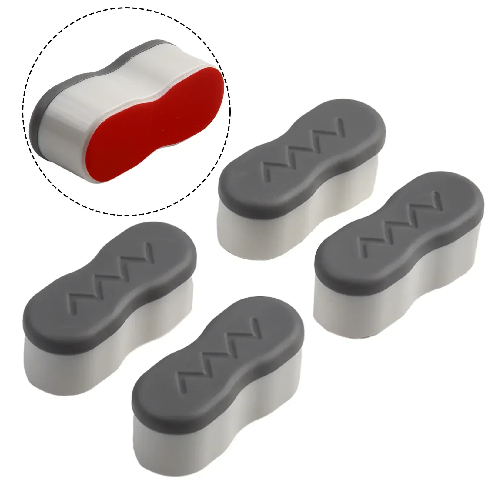 Toilet Seat Bumper Protection Pad 4 PCS Shockproof Replacement Bumpers Strong Adhesive Toilet Seat Bathroom Accessories