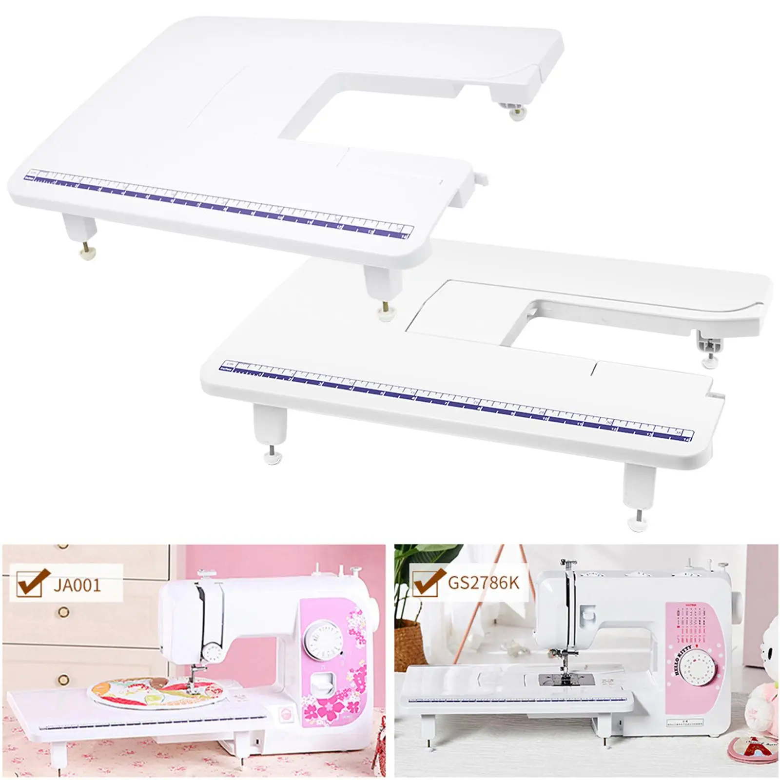 Adjustable Sewing Machine Extension Table Comfortable Plastic for Brother