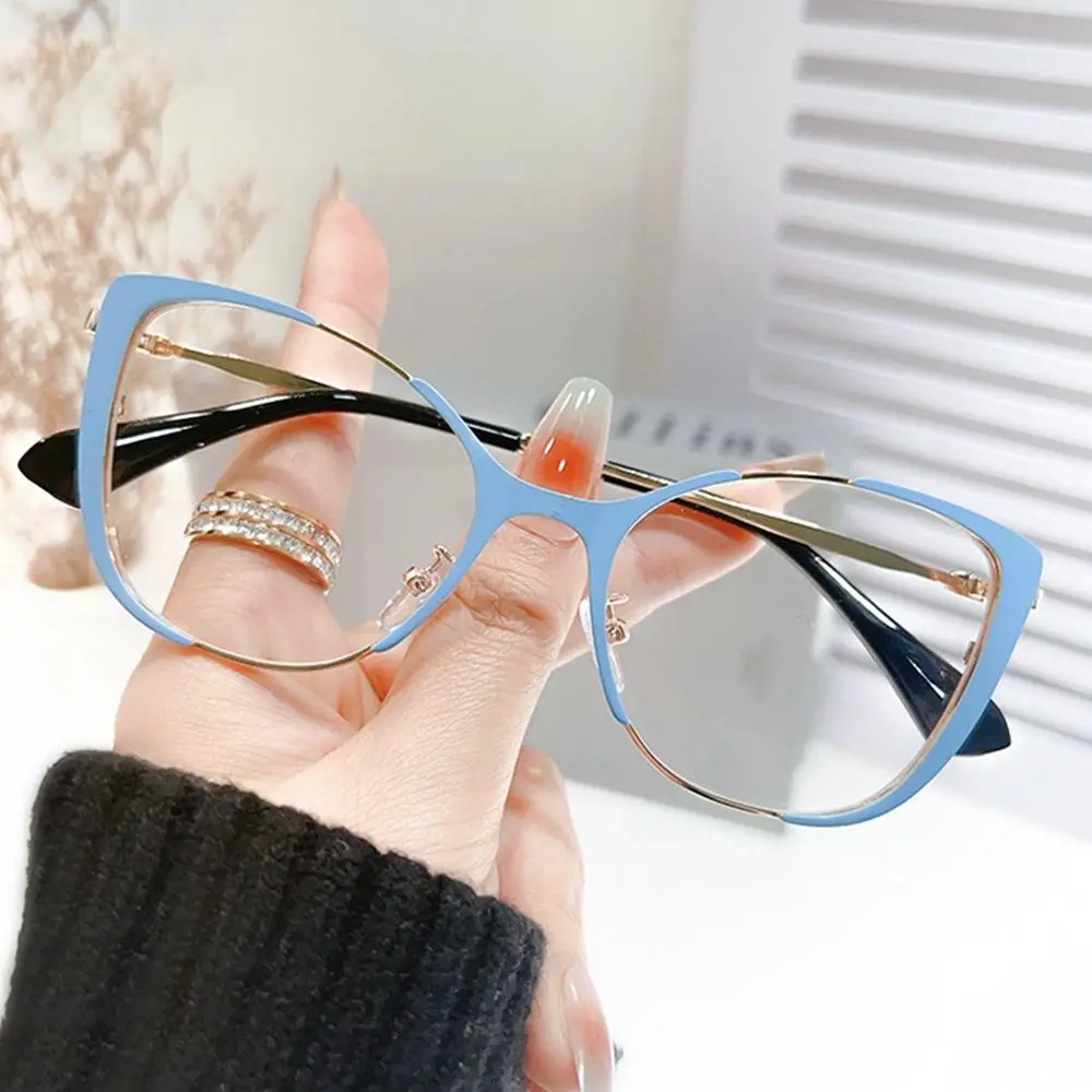 

Blue Ray Blocking Anti-Blue Light Glasses Eye Protection Ultralight Round Eyeglasses Metal Optical Spectacle Eyeglass