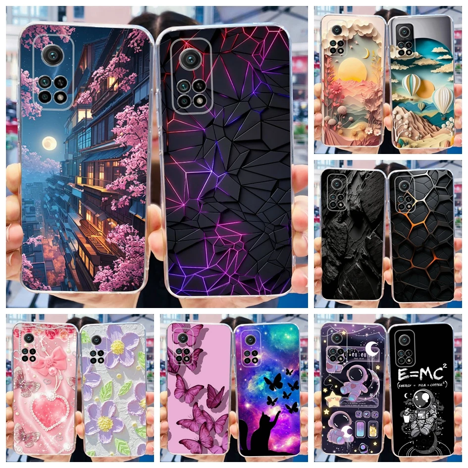 Fashion Marble Transparent Silicone Phone Case with Soft Bumper