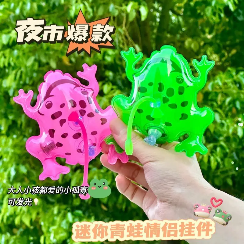 

Internet Celebrity Mini Glowing Frog Balloon Pendant Keychain Hanging Ornament Decorative Toy Inflatable Night Market Stall Smal