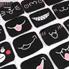 Black Unisex Cartoon Cat Funny Expression Face Mask Cotton Breathable Mouth Mask Anti-dust Pollution Masks For Woman Man 1