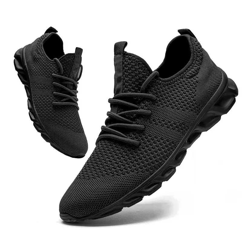 Men Casual Sport Shoes Light Sneakers White Outdoor Breathable Mesh Black Running Shoes Athletic Jogging Tennis Shoes 1