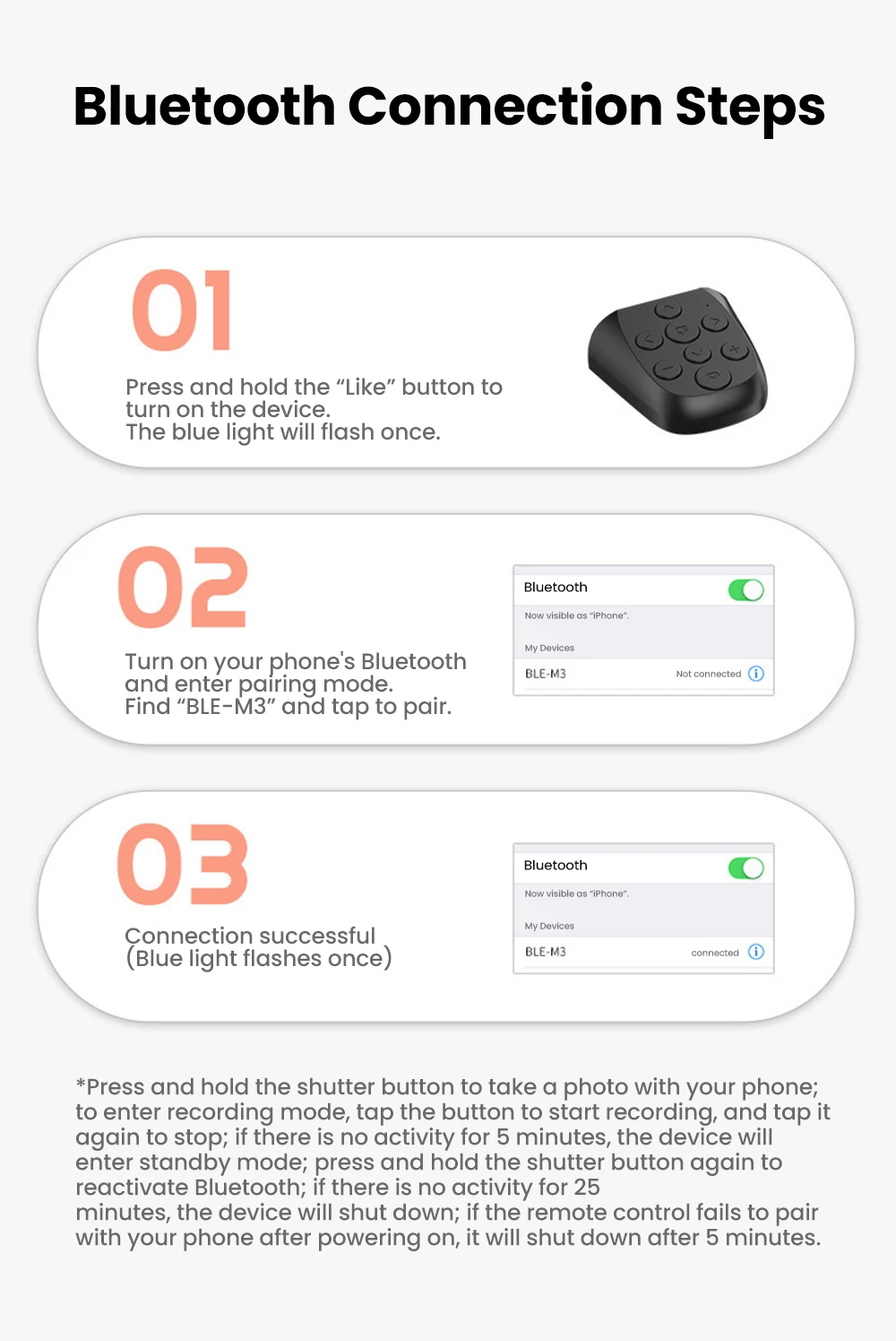 Intelligent Smartphone Camera Grip With Bluetooth Remote Shutter_voghion.com