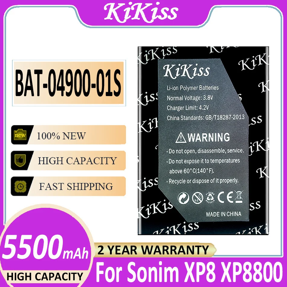 Batteria Bat-04900-01S 5500Mah Per Sonim Xp8 Xp8800 Bateria