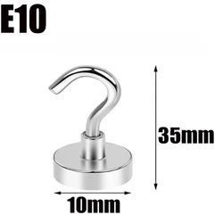 Heavy - Duty Metal Magnetic Hook for Home and Kitchen Organization (E10)