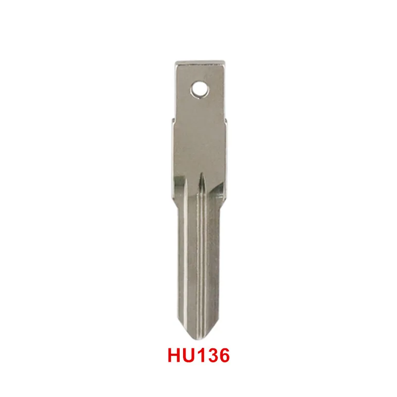 Car Key Blank Remote 10pcs VAC102 VA2 HU136 HU136TE For Renault Megan Modus Clio Kangoo Trafic Logan Sandero Duster car key blank remote