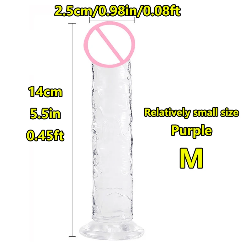 Realistic Soft Jelly Dildo With Suction Cup For Anal Play_voghion.com