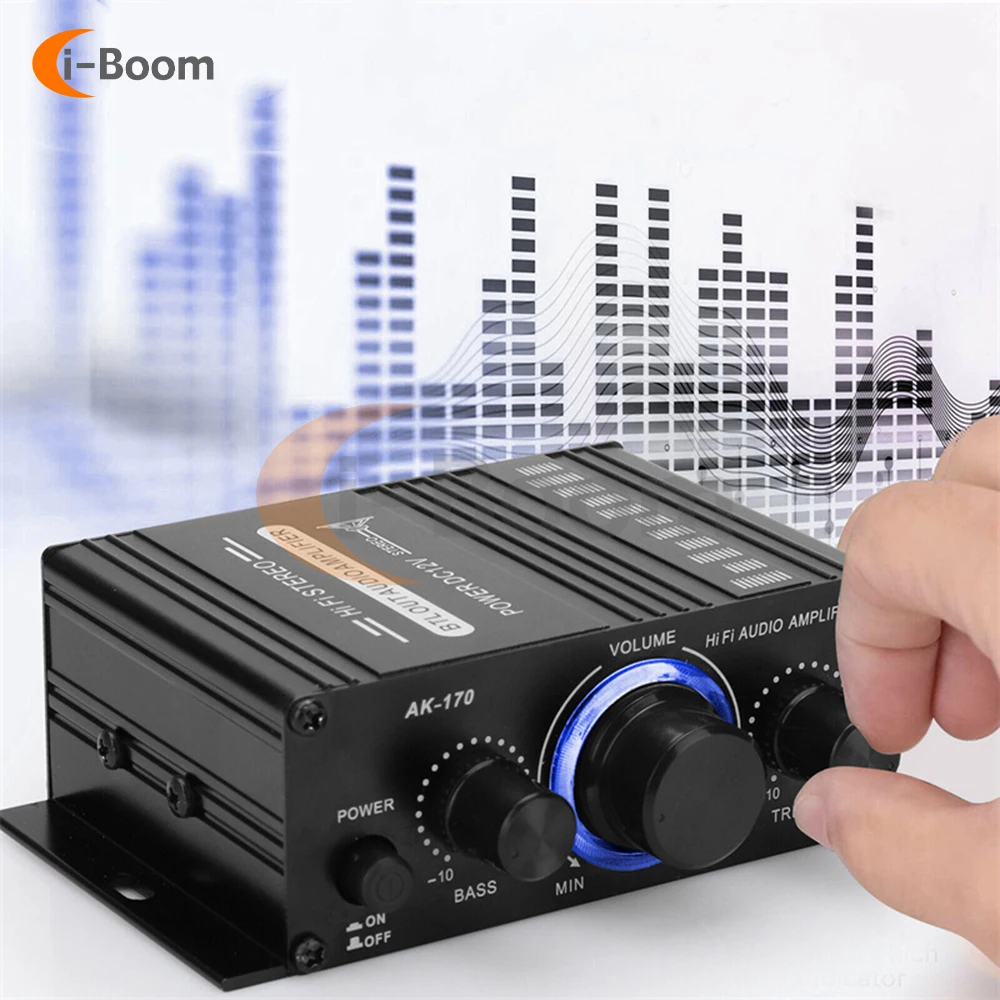 

DC12-14V AK-170 аудиоусилитель мощности 2,0 HiFi высококачественные платы усилителя аудиомодуля