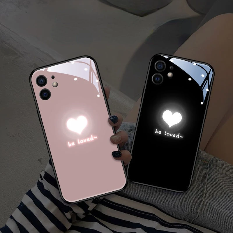 LED Glow Flash Light Up Phone Case for Samsung Galaxy S21 S22 Note 20 Ultra Shockproof Luminous Cover for Samsung S20 Plus A12