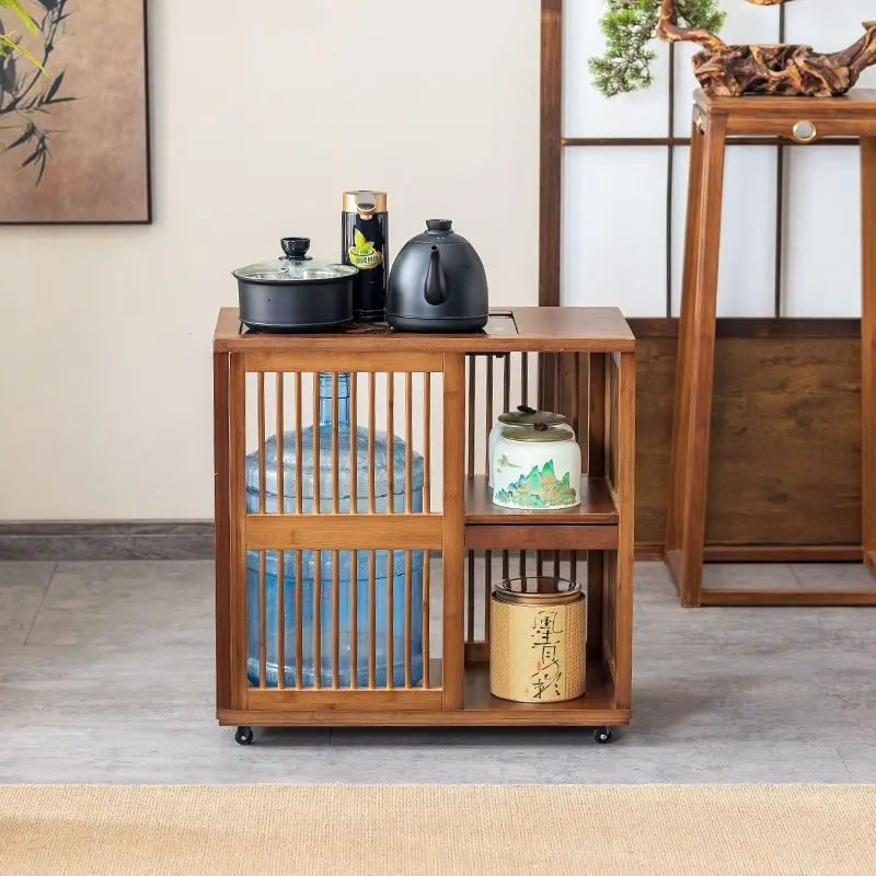 New Chinese style mobiletable small tea table home tea water cabinet set cabinet