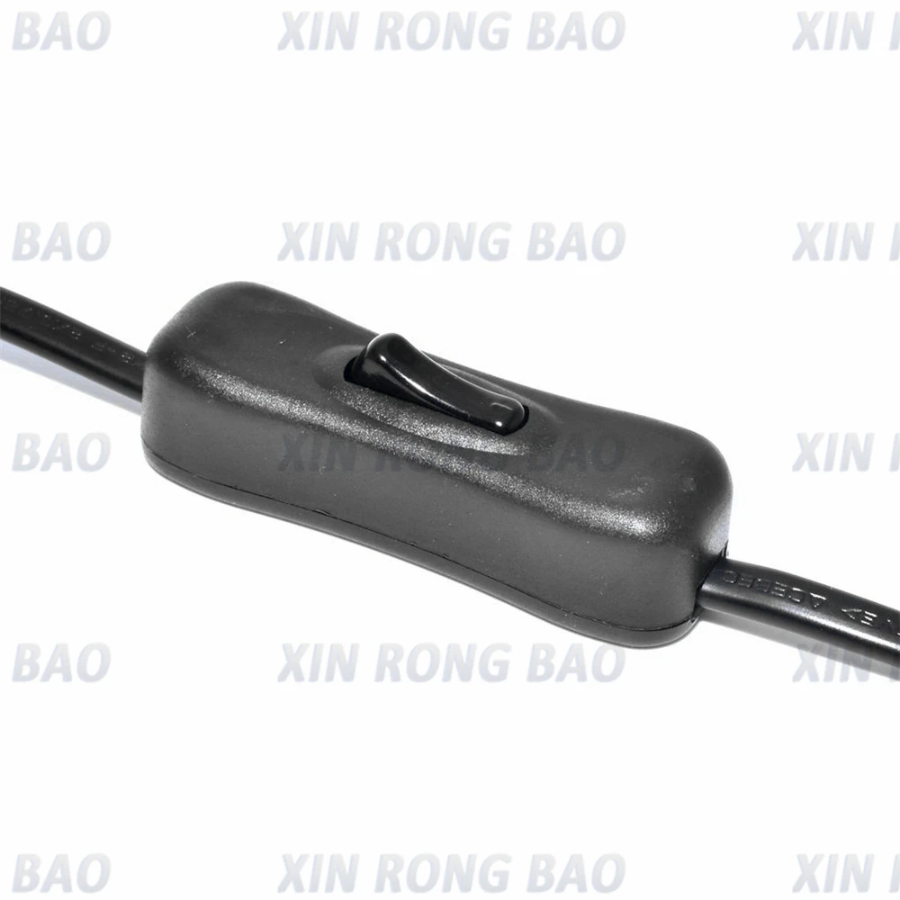 "8" Figure C7 Power Cable with Switch,IEC 320 C8 to C7 Extension Cord with On/Off ,C7 Power Lead cables switch Short Wires.30cm