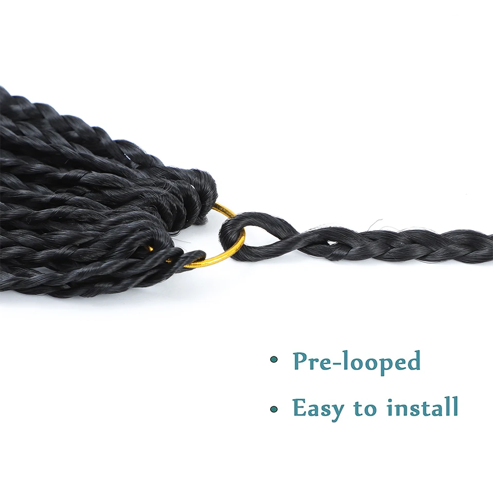 1- 6 Packs Box Braids Crochet Braids