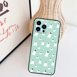 Charming Halloween Ghost Bat Phone Case - Festive Cover - iPhone 14 (9882)