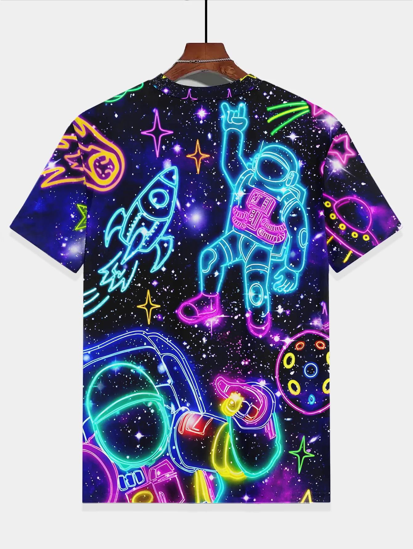 T-shirty Korean Children's Clothes 2024 Kids Neon Colorful Light Spring Clothes Children's Boy's Clothing Tops T-shirt for a Boy 3