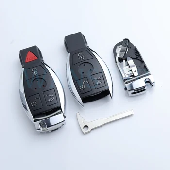 자동차 키 하우징 원격 포브 케이스 교체 쉘, 메르세데스 벤츠 CL SLk CLK C E S 클래스 BGA NEC 듀얼/2 배터리, 3/4 버튼