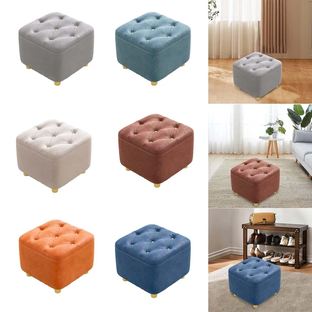Foot Stools Ottoman Wooden Footrest with Non-Slip Pad Footstools Small  Ottoman Footrest for Living Rooms Offices Kitchens and - AliExpress