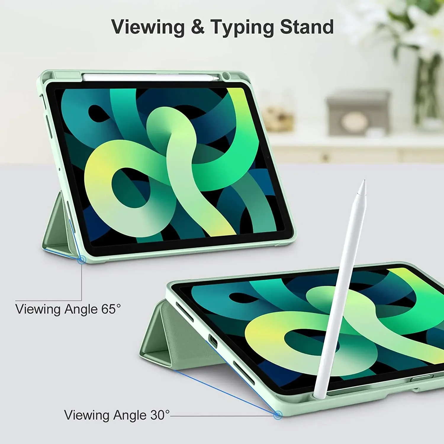 Capa de Silicone para Ipad Estojo de Lápis Capa para Ipad Air 10.9 Pro 11 2023 2023 10th Generation Mini 2023 - Imagem 2