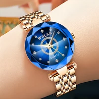Stainless Steel Elegant Diamond Dial Ladies Wrist Watch Crystal Exquisite Women Watch For Relogio Feminino Women Wrist Watch 1