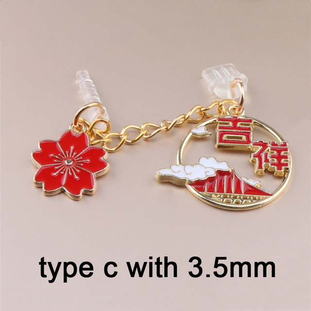 Cute Dust Plug Charm Kawaii Charge Port Plug For iPhone   Dust Protection Stopper 3.5mm Jack Anti Dust Cap Phone Pendant