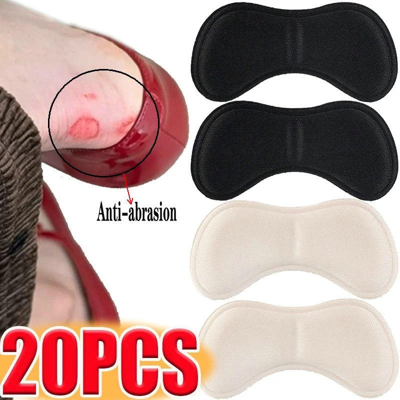 20PCS Thickening Sponge Heel Pads for Sandals High Heel Shoes Adjustable Antiwear Insole Feet Inserts Insole Heels Pad Protector