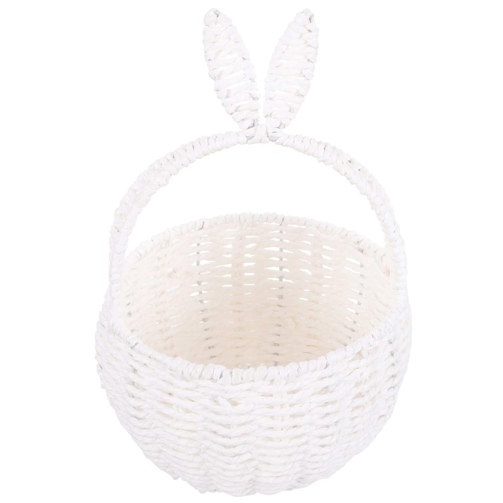 

Imitated Rattan Woven Storage Basket Multi-functional Handheld Basket Hand Woven Flower Basket