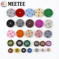 Meetee 10sets 10-25mm Metal Snap Buttons Invisible Fastener Press Button Clasp Coat Down Jacket DIY Garment Sewing Accessories 1