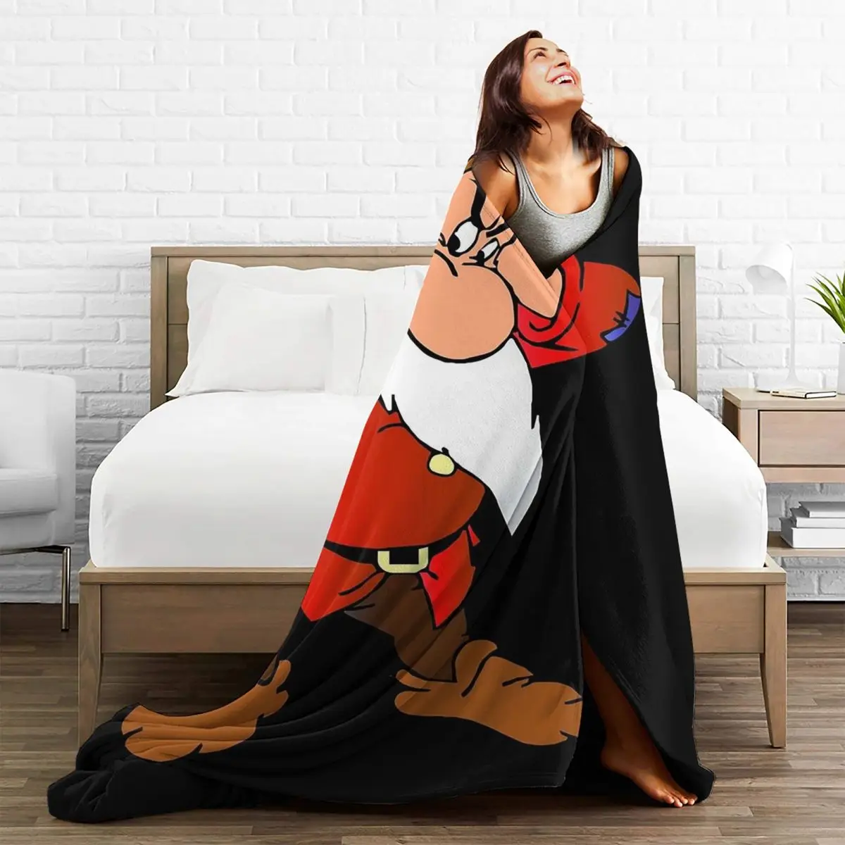 Grumpy Dwarf Blankets Fleece Lightweight Sofa Throw Blankets For Home Bedroom Outdoor Throws Bedspread Quilt 5