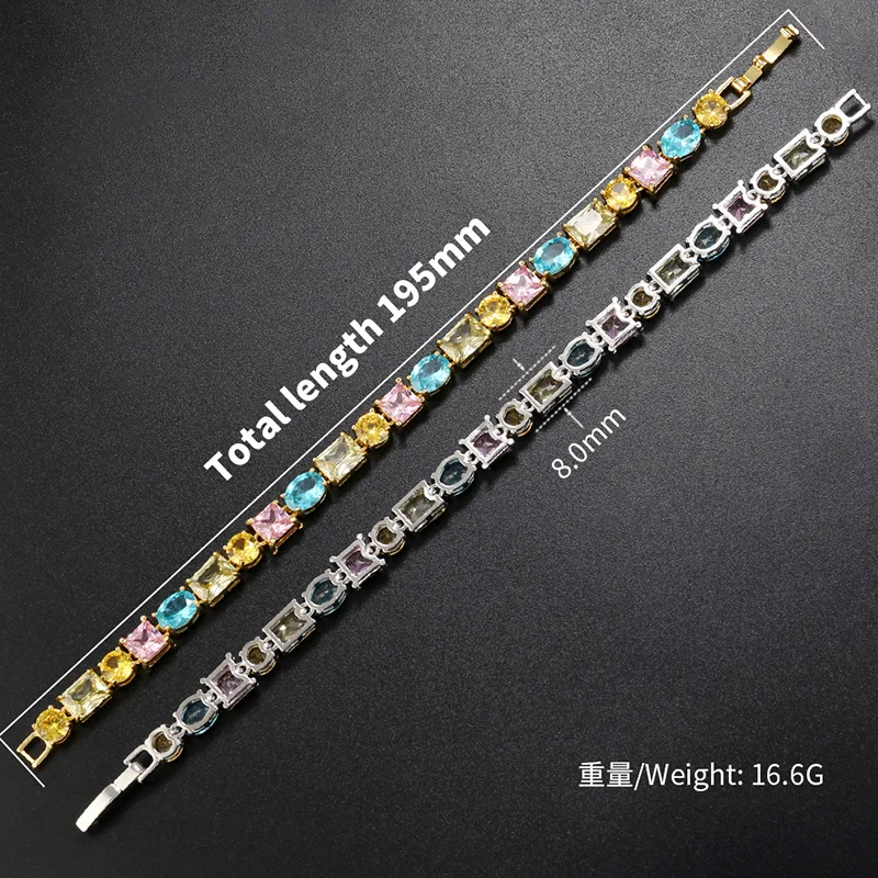 ZHUKOU luxury necklace for women Candy crystal chokers 425mm vintage Man necklace Jewelry Christmas gifts wholesale VL232 2