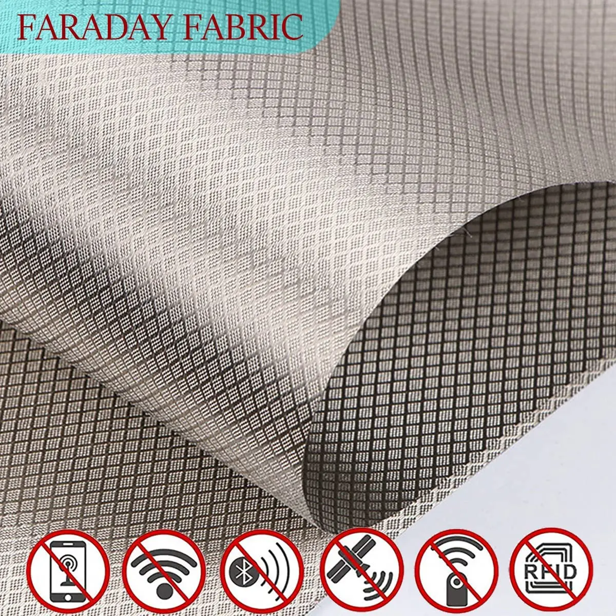 Rfid Anti-Magnetic and Anti-Radiation Copper Fabric Blocking Reduce Emf/emi Protection Radiation Shielding Fabric for Smart pure silver fabric shielding curtain emf