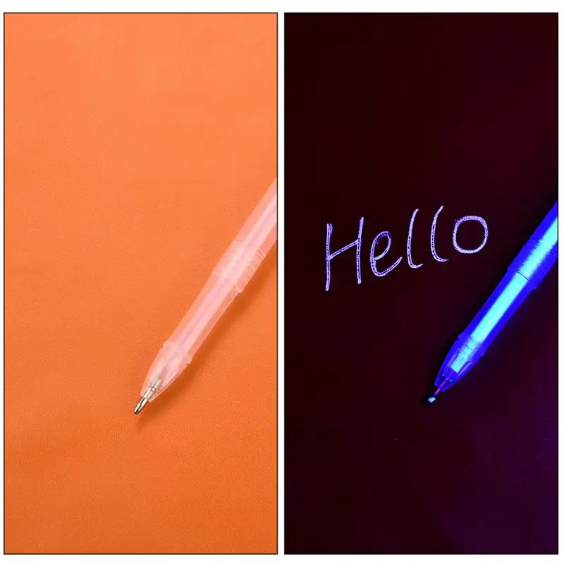 UV unsichtbare fluor zierende Stift Set Hoch leistungs Nachfüll stift UV-Lampe Beleuchtung Leder Näh marker Studenten nach Hause DIY Handwerk – Detail 6