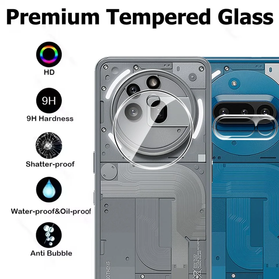 Premium Tempered Glass Rear Lens Protector Film - For Enhanced Camera Protection