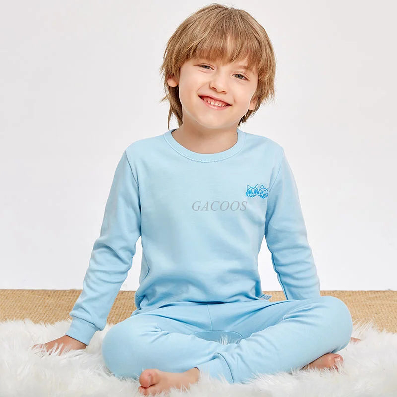 Kinder Pyjama Set Kariert - Baumwolle Mit Knopfleiste Für Jungen & Mädchen