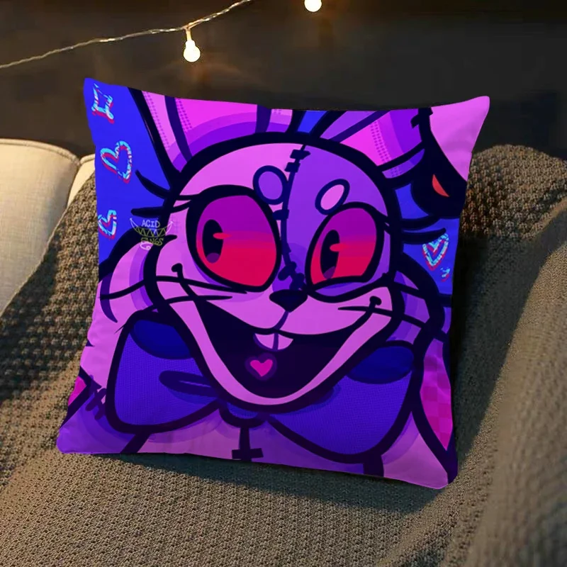 thumbnail image 1 of Funda de almohada de terror Fnaf, funda de cojín cuadrada, funda de almohada de lujo, funda de almohada suave, funda de almohada para sofá, coche, cama, habitación, Dakimakura, regalo de boda, 1 of 5