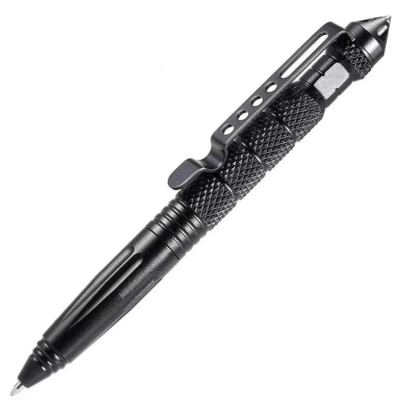 Metal Military Tactical Pen School Student Office Ballpoint Pens Emergency Glass Breaker Self Defense EDC Supplies