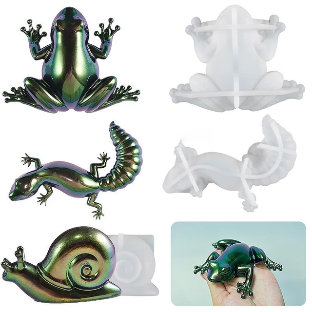 3D Easter Frog Snail Lizard Animal Crafts Silicone Mold Epoxy Jewelry Mold  Resin Casting Pendant Mold Suitable for Diy Crafts - AliExpress