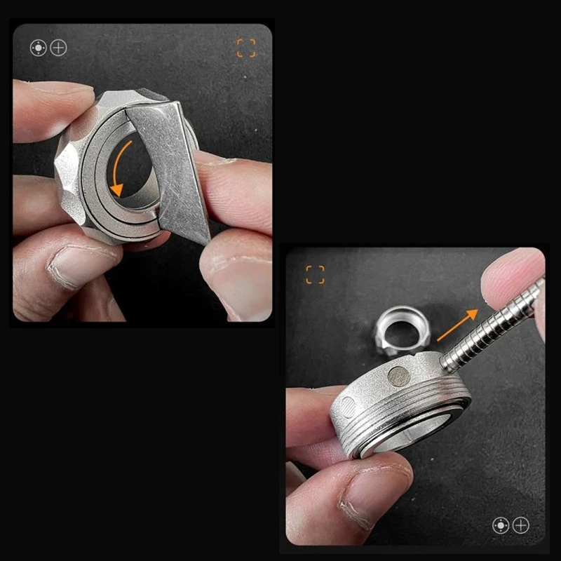 야외 휴대용 EDC 고블린 금속 기계 반지 사이버 손가락 자이로 도구 크리 에이 티브 선물 장난감
