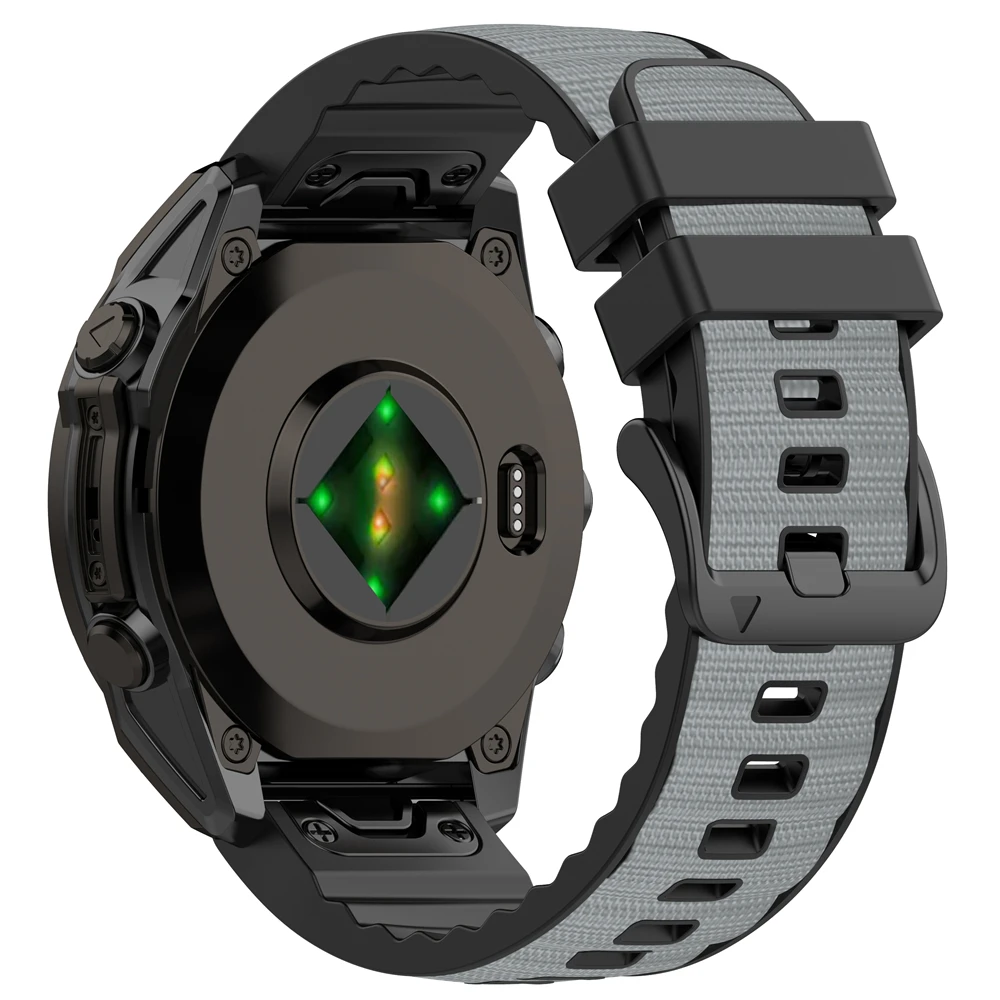 QuickFit Nylon-Silicone Sports Strap, 26/22mm